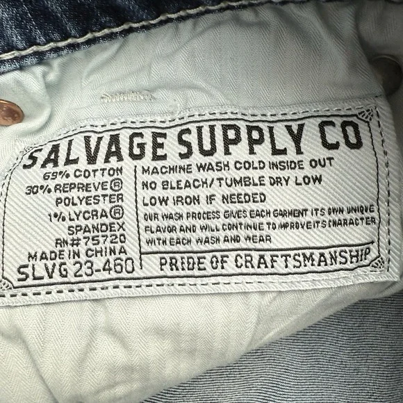 Salvage Supply Co for Buckle Mayhem Straight Fit  Jeans Men 34x32 - Picture 8 of 15